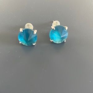 Kendra Scott Stud Earrings in Silver and Teal